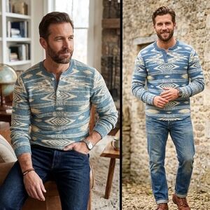 NOT AVAILABLE - DO NOT BUY IT RRL Sweater Native American Pattern